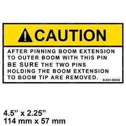 Picture of Decal - Remove 2 Tip Pins