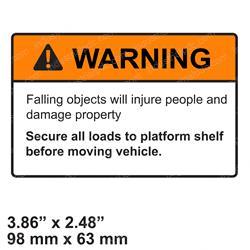 Picture of Decal - Warning Secure Load