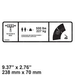 Picture of Decal - 500 Max Cap (por/Spa)