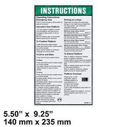 Picture of Operating Instructions Decal