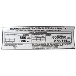 Picture of Decal - Platf Cap 850ret600ext