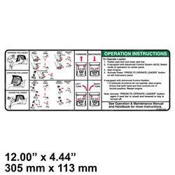 Picture of Decal - Operation Instructions