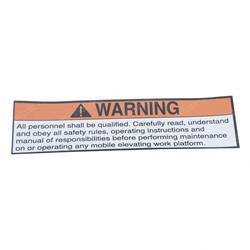 Picture of Decal - Warning Responsibilitie