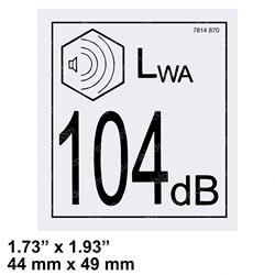 Picture of Decal - Decibel 104db