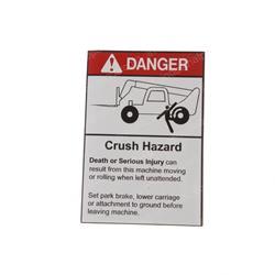 Picture of Decal - Crush Hazard