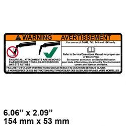 Picture of Decal - Warning Boom Prop