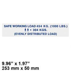 Picture of Decal- Safe Working Load 454kg