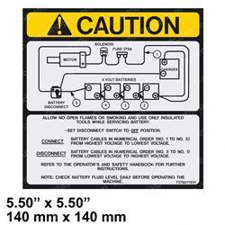Picture of Decal - Battery Connection
