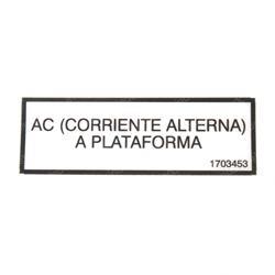 Picture of Decal Ac to Platf