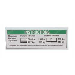 Picture of Decal - Notice Maxcap500 Ansiau