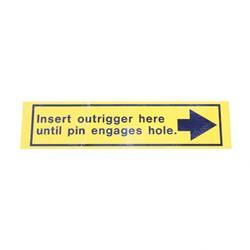 Picture of Decal - Insert Outrigger Here