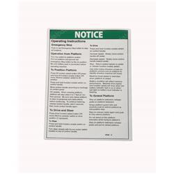 Picture of Decal - Operating Instructions