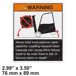 Picture of Decal - Overload Warning