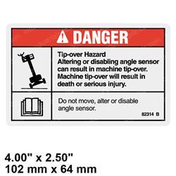 Picture of Decal - Danger Tip-Over