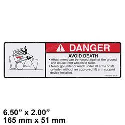 Picture of Decal - Danger Avoid Death