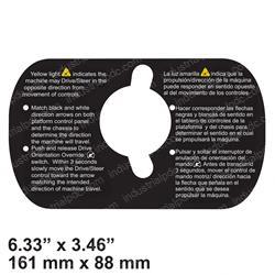 Picture of Decal Drv/Str Instr (eng/