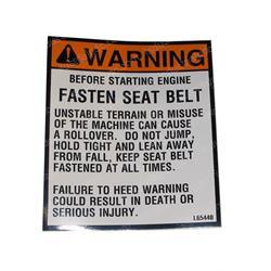 Picture of Decal/Seat Belt Warning