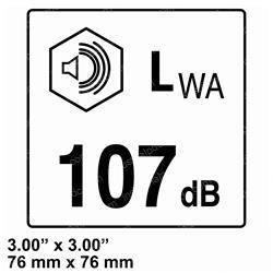 Picture of Decal Label 107 Db
