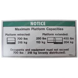 Picture of Decal Notice Maxcap 3246 Au/Ce