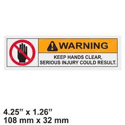 Picture of Decal - Warning Crushed Hand