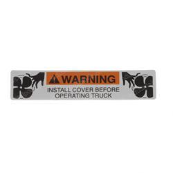 Picture of Decal - Warning Install Cover