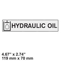 sn0071927 DECAL - HYDRAULIC OIL