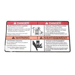 Picture of Decal Warning Elect/Crush