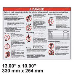 Picture of Decal Danger Gen Safe Cwp