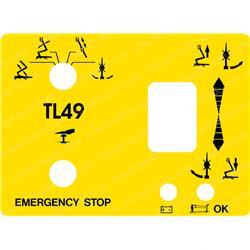 Picture of Decal - Tl49 Upper Controls