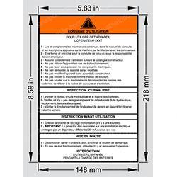 Picture of Decal - Operating Instructions