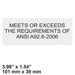 Picture of Decal - Ansi Requirements