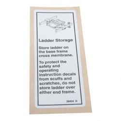 Picture of Decal Notice-Ladder Storage