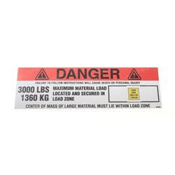 Picture of Warning Load Zone Decal