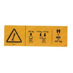 Picture of Decal - Max Cap 227 Kg