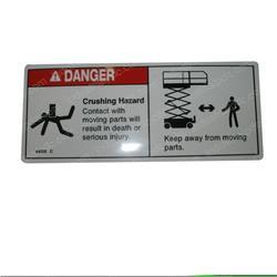 Picture of Decal - Danger Crushing Hazard