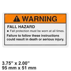 Picture of Decal Warning Fall Protection