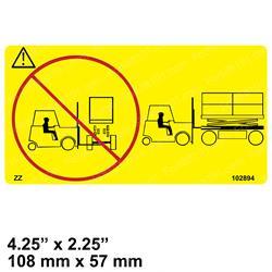 ci332-02894 DECAL - CAUTION FORK