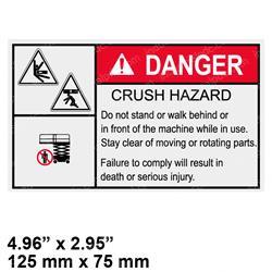 Picture of Decal - Danger Crush Hazard