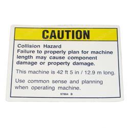 Picture of Decal Caution Collision Haz
