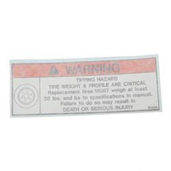 Picture of Decal-Tire Replacement