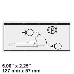 Picture of Decal Label Parking Brake Ansi