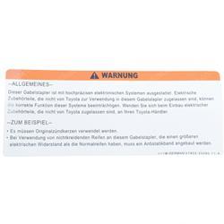 Picture of Plate- Caution