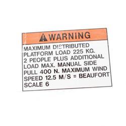 Picture of Decal - Max Load 225kg