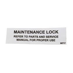 Picture of Decal - Maintenance Lock