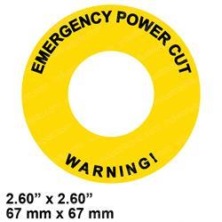 Picture of Decal - Emergency Power Cut