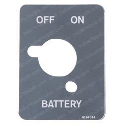 Picture of Decal - Plac Battery Off/on