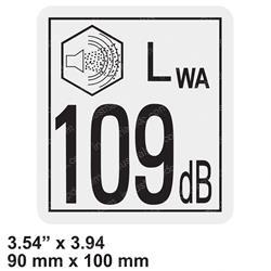 Picture of Decal - 109db Sound Power Level