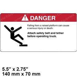 CROWN CR069008 DECAL - DANGER TETHER