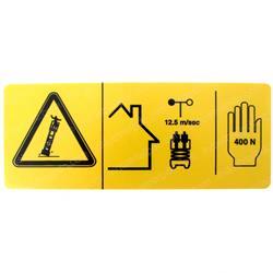 Picture of Decal - Danger Sideforce 400n