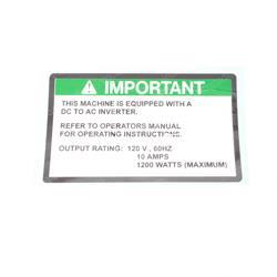 Picture of Decal - Inverter M+le